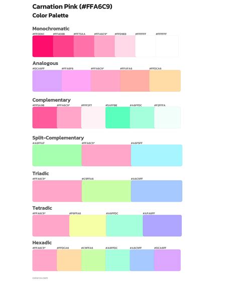 Carnation Pink color palettes - colorxs.com