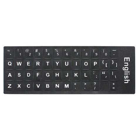 Mosiso 2pcs Pack Universal English Keyboard Stickers Replacement Typing ...