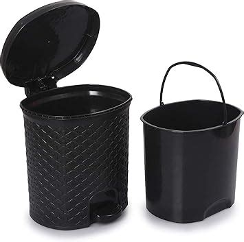 Nilkamal 12 Litre Home Pedal Mechanism Dustbin with Lid and Removable ...