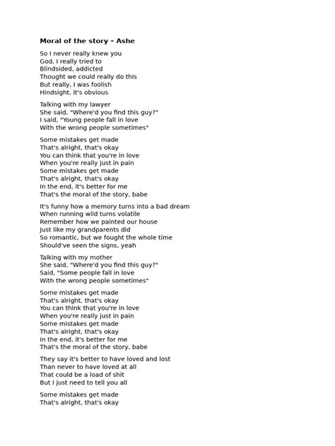 Image result for Morality Lesson Lyrics