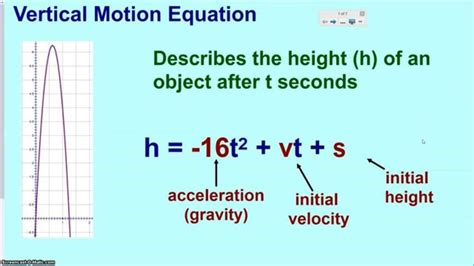 Image result for Vertical Projectile Graphs