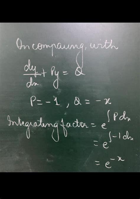 integrating factor of D E dy=(x-y) dx is - Brainly.in