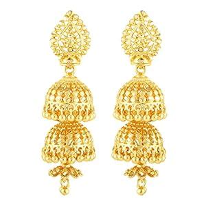 MEENAZ Traditional Temple One Gram Gold Brass Copper South Indian Screw ...