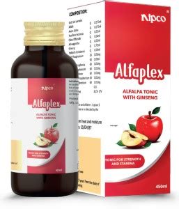 NIPCO HOMEOTRADE ALFAPLEX (Alfalfa Tonic with Ginseng) 450 ML Price in ...