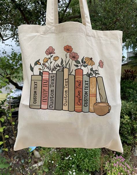 CUSTOM Bookish Bag, Library Tote Bag, Books Tote Bag, Book Lovers Gifts ...