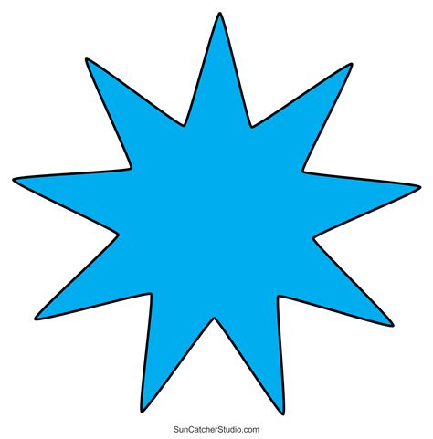 Star Patterns and Templates (Stencils and Clip Art Designs) – Free ...