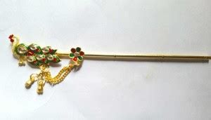 mahalakshmi decoration Stylish Peacock Bansuri -10 Inch -Laddu Gopal ...