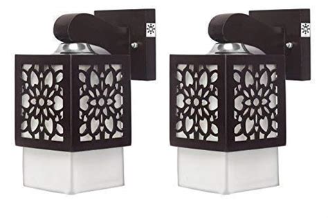 Buy WHITERAY Square Shape Wooden Base Led 5 Watt Wall Light,E-27 Bulb ...