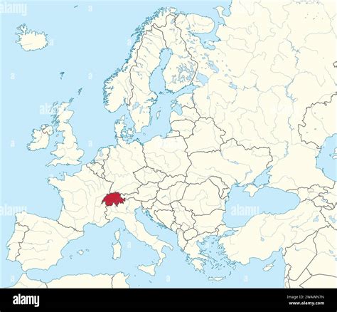 Location map of the SWISS CONFEDERATION, EUROPE Stock Vector Image & Art - Alamy - map of europe switzerland