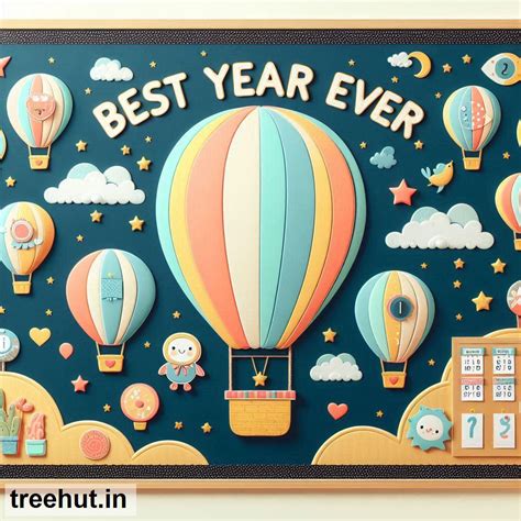 Hot Air Balloon, End of Year Bulletin Board Ideas, Best Year Ever
