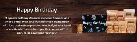 FOODCLOUD.IN Munchies Happy Birthday Treats Hamper - Healthy and ...