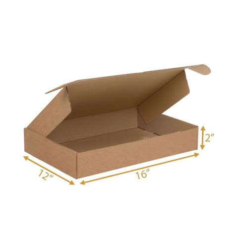 Kraft Mailer Box - 16x12x2 | Cardboard Cases