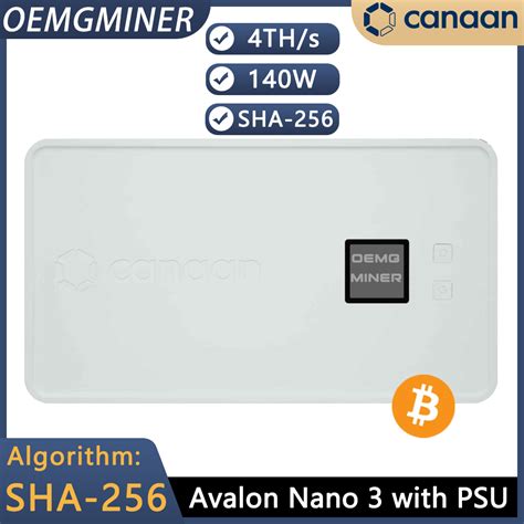 Canaan Avalon Nano 3s - Exclusive first batch release with Original PSU ...