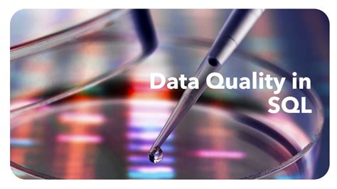 Image result for Data Quality Test with SQL