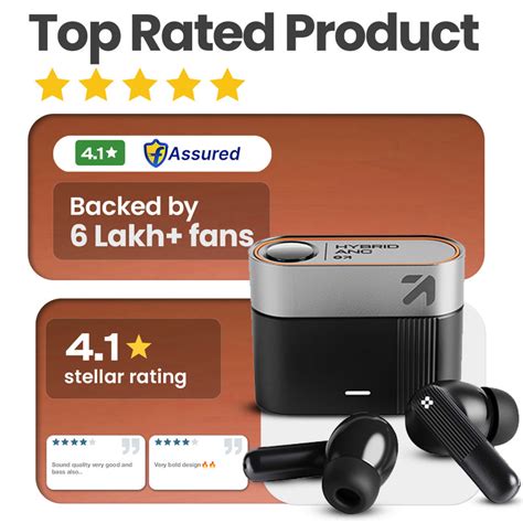 GoBoult Earl - Best TWS Earbuds with 50dB Hybrid ANC & 50H Playtime