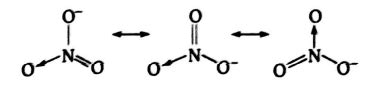 The bond order of the N-O bonds in NO-3 ion is - Tardigrade