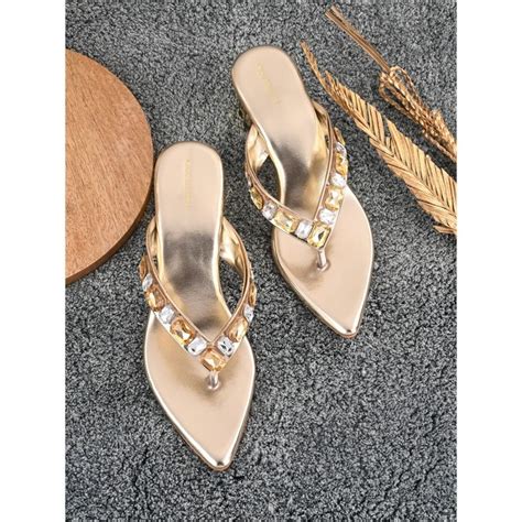 Buy CLOG LONDON Copper Comfortable Heel Sandals Online
