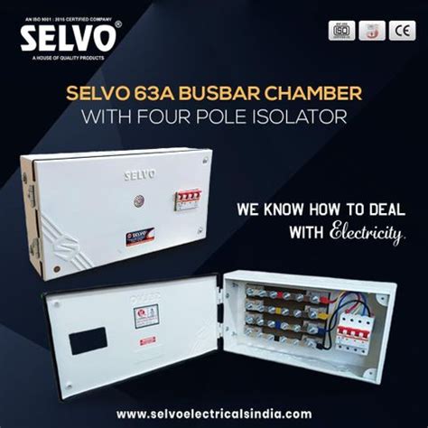 Selvo 63 Amps 415 Volts Busbar chamber board with 63A Four pole ...