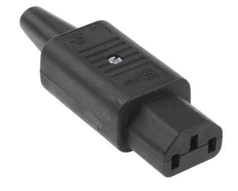 4782.0100 Schurter | Schurter C13 Cable Mount IEC Connector Socket, 10A ...
