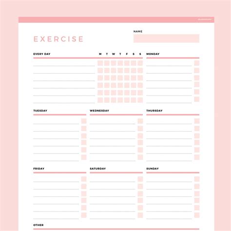 Workout Routine Template 的图像结果