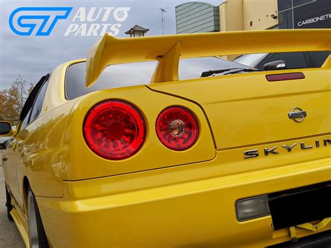 Clear Red LED Tail Lights for 99-02 Nissan Skyline R34 GTR GTT ...