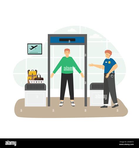 Luggage screening Stock Vector Images - Alamy