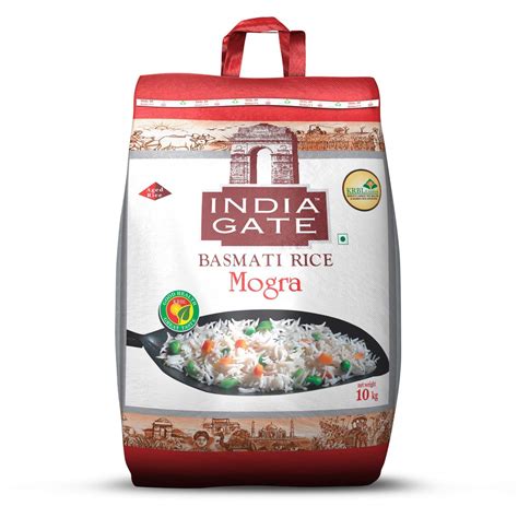India Gate Basmati Rice Bag, Mogra, 10kg : Amazon.in: Grocery & Gourmet ...