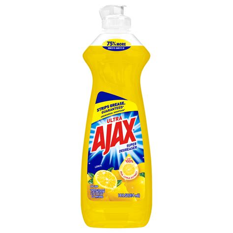 AJAX Liquid Dish Soap, Lemon Scent, 14 Fluid Ounce - Walmart.com