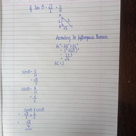 if sin theta + cos theta = √3 then find sin theta into cos theta ...