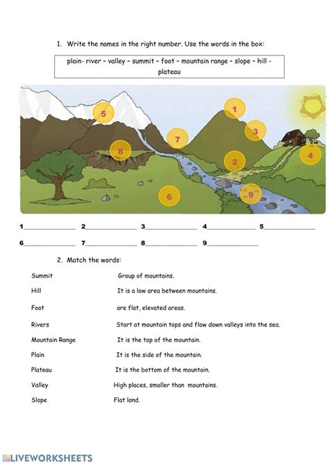 Landscape Worksheet 的图像结果