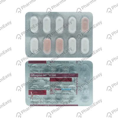 Glimiprex Mf 4/500mg Strip Of 10 Tablets: Uses, Side Effects, Price ...