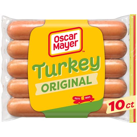 Oscar Mayer Turkey Uncured Franks Hot Dogs, 10 ct. Pack - Walmart.com
