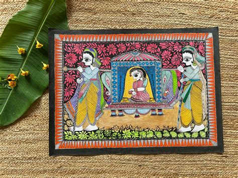 Doli Kahaar Mithila Vivah Wall Hanging – MADHUBANI PAINTS BY ASHA JHA