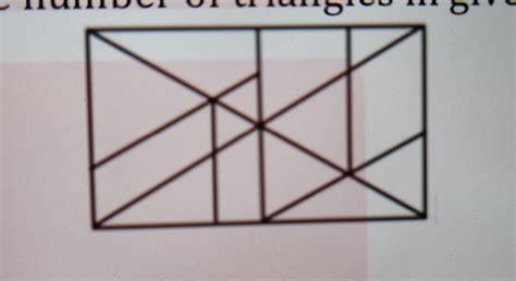 Find the number of triangles in the given figure, Also write the trick ...
