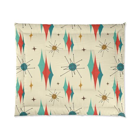 Mid Century Modern Bedding Atomic Retro Franciscan MCM Vintage Inspired ...