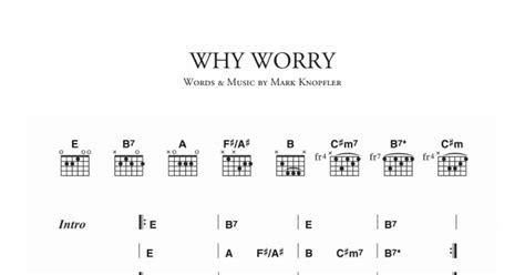 Image result for Why Worry Guitar Lesson