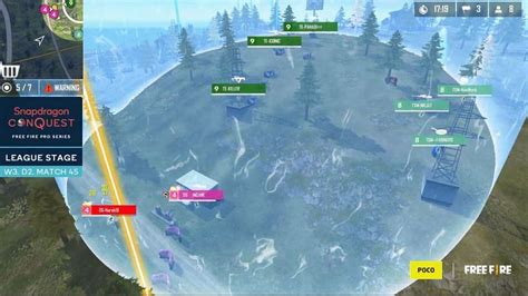 Free Fire Pro Series League Stage Week 3 Day 2 overall standings