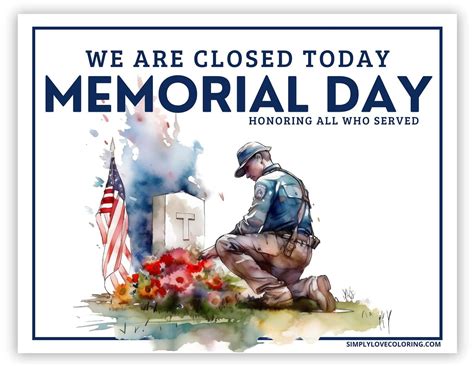 Printable Sign Closed Memorial Day (Free PDF Downloads) - Simply Love ...
