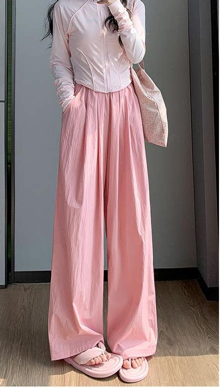 Shop Pink Baggy Fit Elasticated Pants - for Women | OUTZIDR | Gen-Z Style