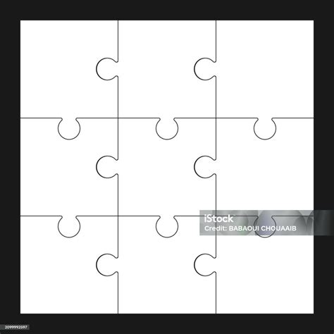 Blank Puzzle Pieces Stock Illustration - Download Image Now ...