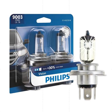 Philips 9003 Vision Upgrade Headlight Bulb, 2 Pack : Amazon.in: Car ...