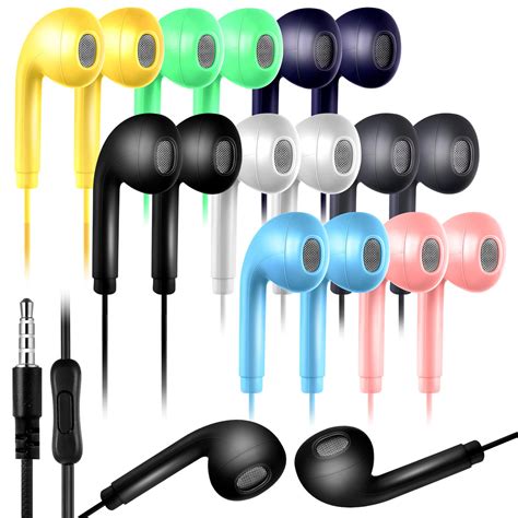 Xinnun 50 Pack Bulk Earbud Headphones With Mic Student In | Desertcart ...
