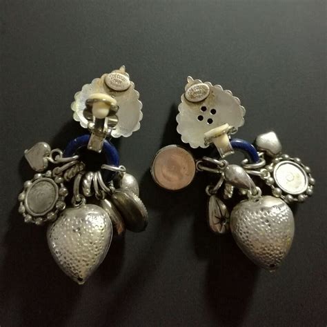 ZOÉ COSTE Paris Earrings With Clips Earrings Signed - Etsy