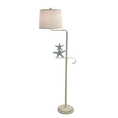 Beachside Iron 2 Starfish Swing Arm Floor Lamp