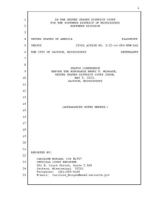 Image result for Court Hearing Transcript Sample