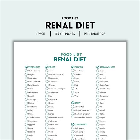 Food diet renal kidney friendly – Artofit
