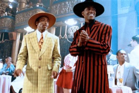 "Malcolm X" movie still, 1992. L to R: Denzel Washington, writer/director/co-star Spike Lee. The ...