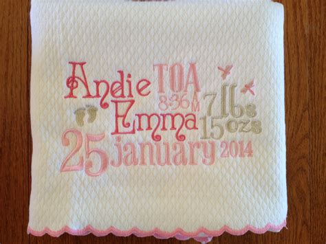 Embroidered Baby Blankets
