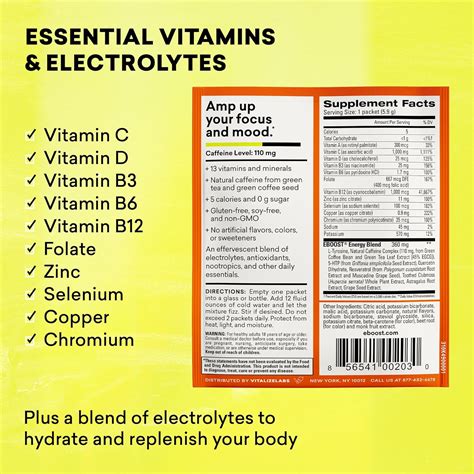 EBOOST Energy Drink & Electrolyte Powder, 20 Packets India | Ubuy