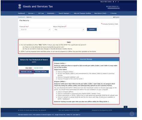How to File GSTR-7 on GST Portal?